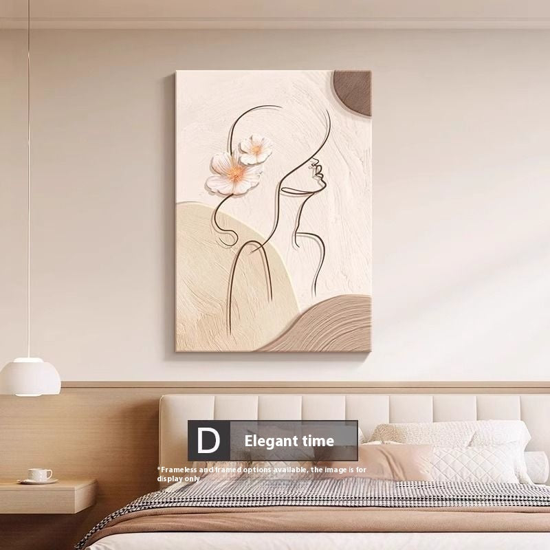 Quadro astratto linee e figure