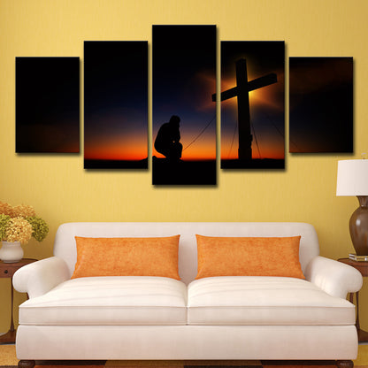 Tramonto dipinto ad olio