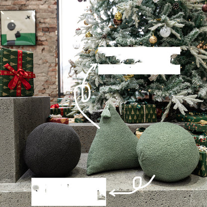 Cuscino triangolo con pallini