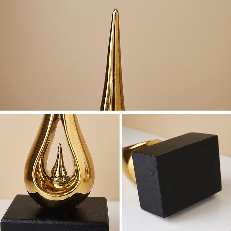 Scultura goccia ceramica