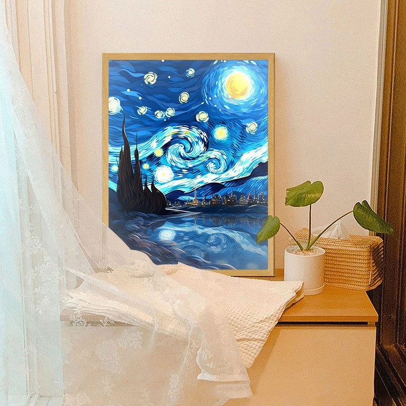 Quadro Cielo Stellato Illuminato