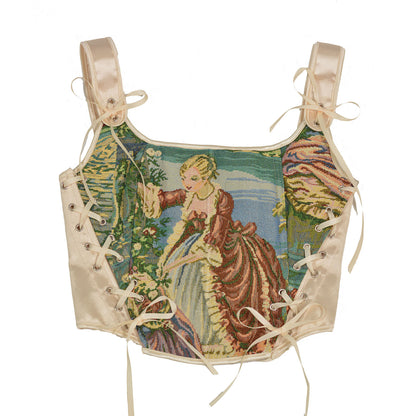 Corsetto Tessuto Dipinto