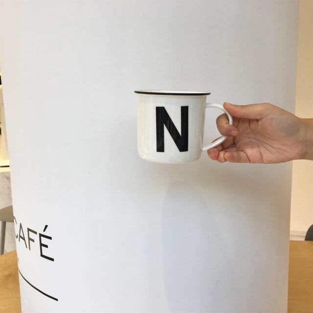Tazza ceramica lettere