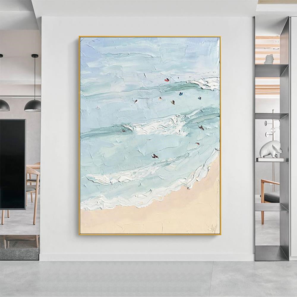 Dipinto olio spiaggia