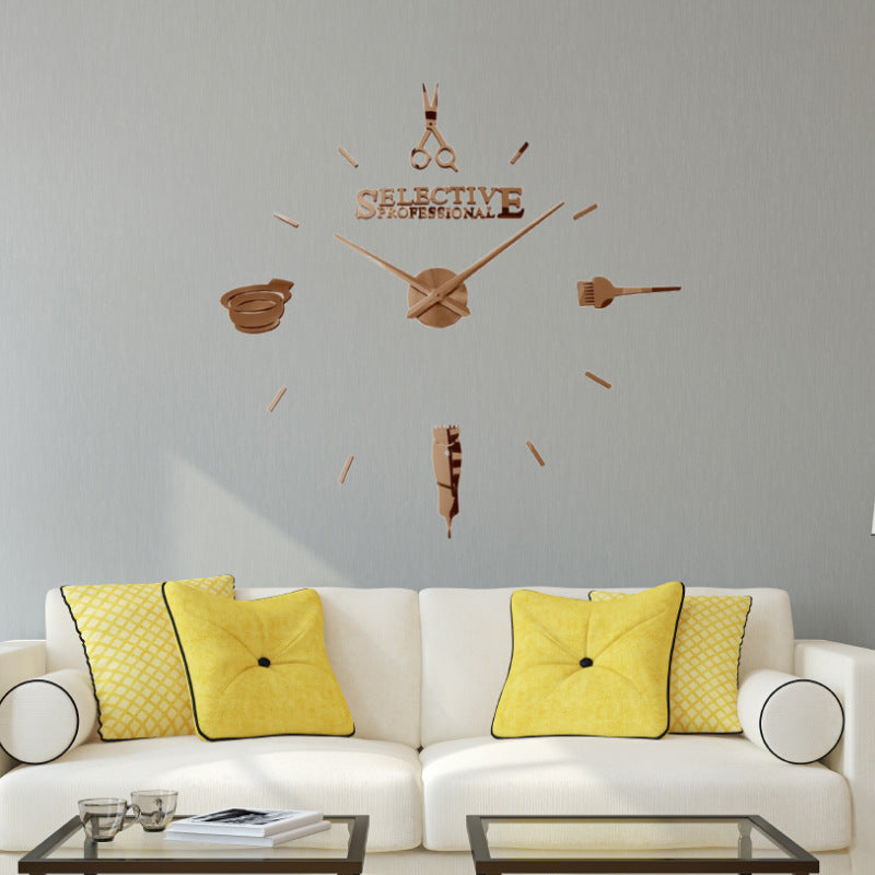Orologio da parete Decal strumenti barbiere