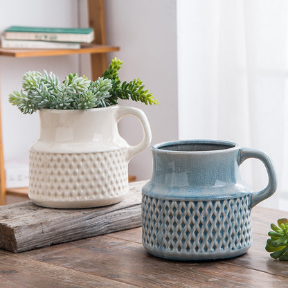 Vaso ceramica screpolato