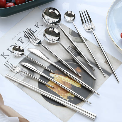 Set posate acciaio inox