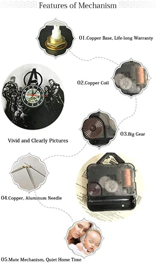 Orologio da parete Parigi skyline orologio