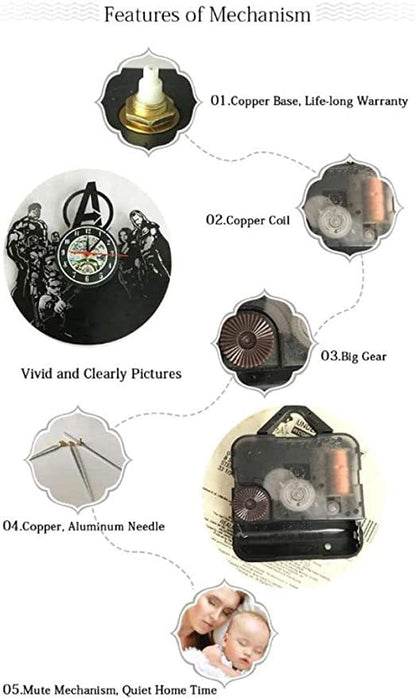 Orologio da parete Parigi skyline orologio