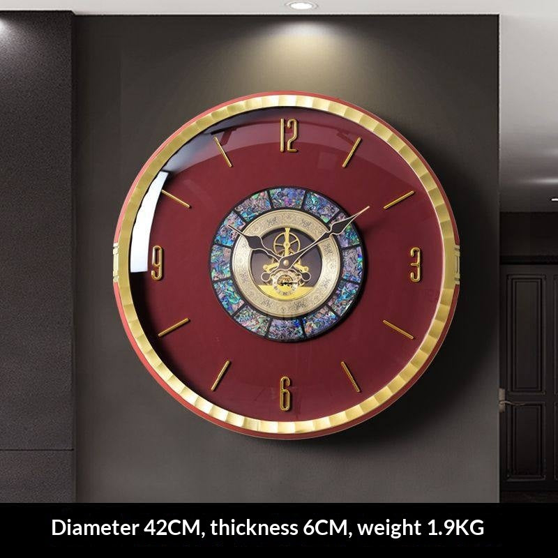 Orologio da parete Art déco arancione