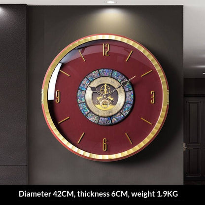 Orologio da parete Art déco arancione
