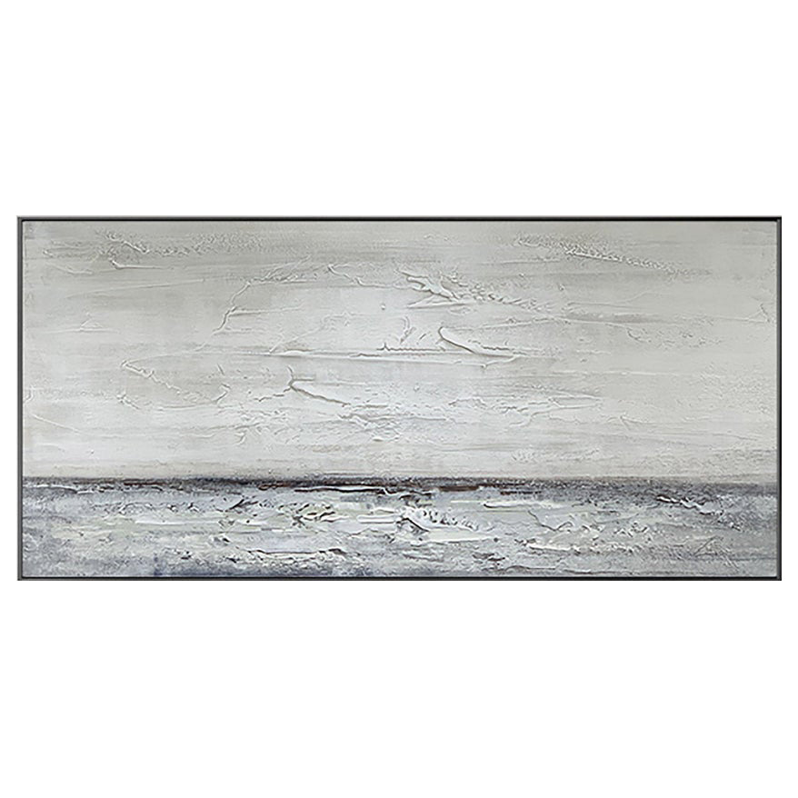 Quadro astratto grigio azzurro