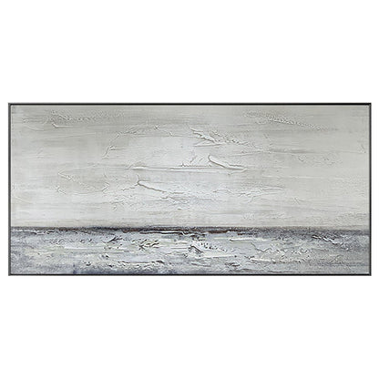 Quadro astratto grigio azzurro