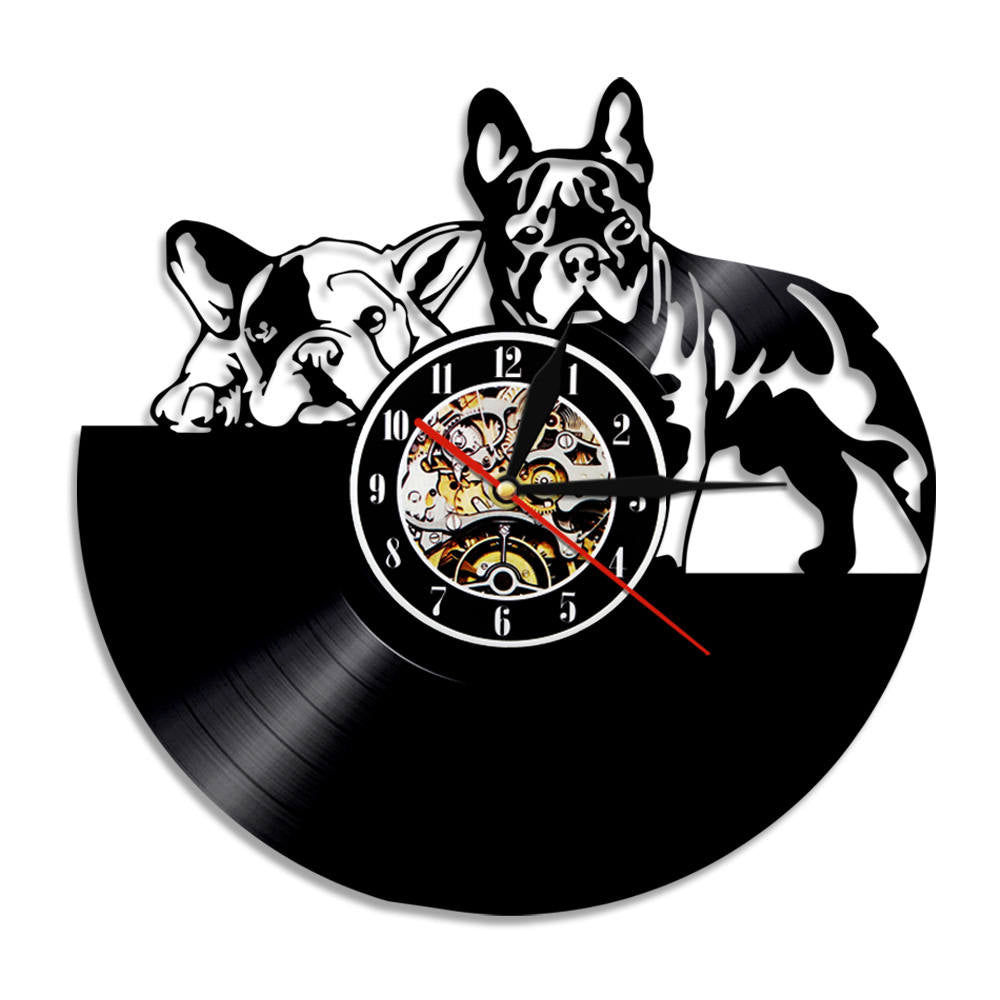 Orologio da parete Disco cani