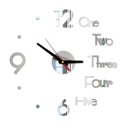 Orologio da parete Gold numeri scritti