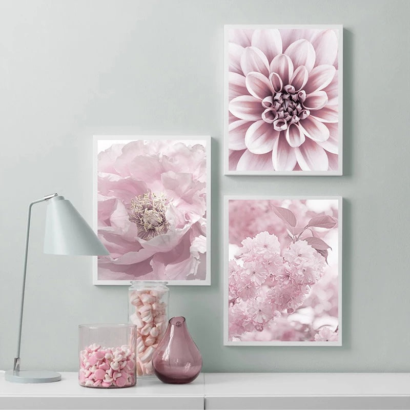 Quadro peonie e rose