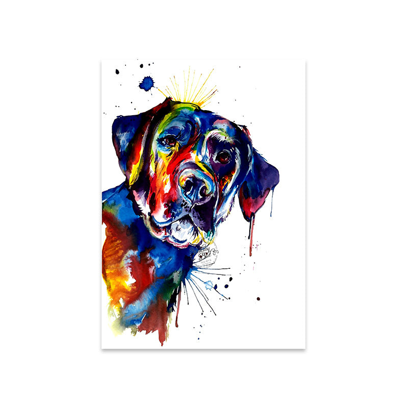 Quadro cane colorato