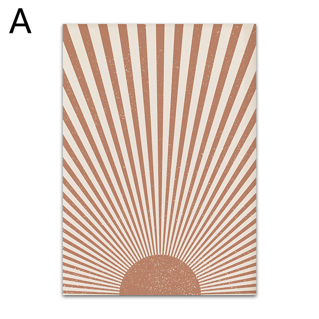 Quadro sole geometrico