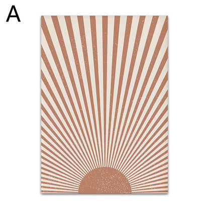 Quadro sole geometrico