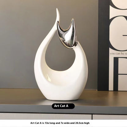 Gatto della fortuna ceramica