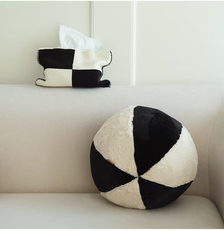Cuscino nordico bianco e nero