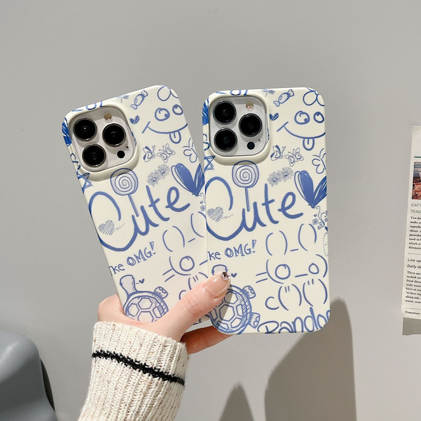 Custodia telefono plastica dipinta