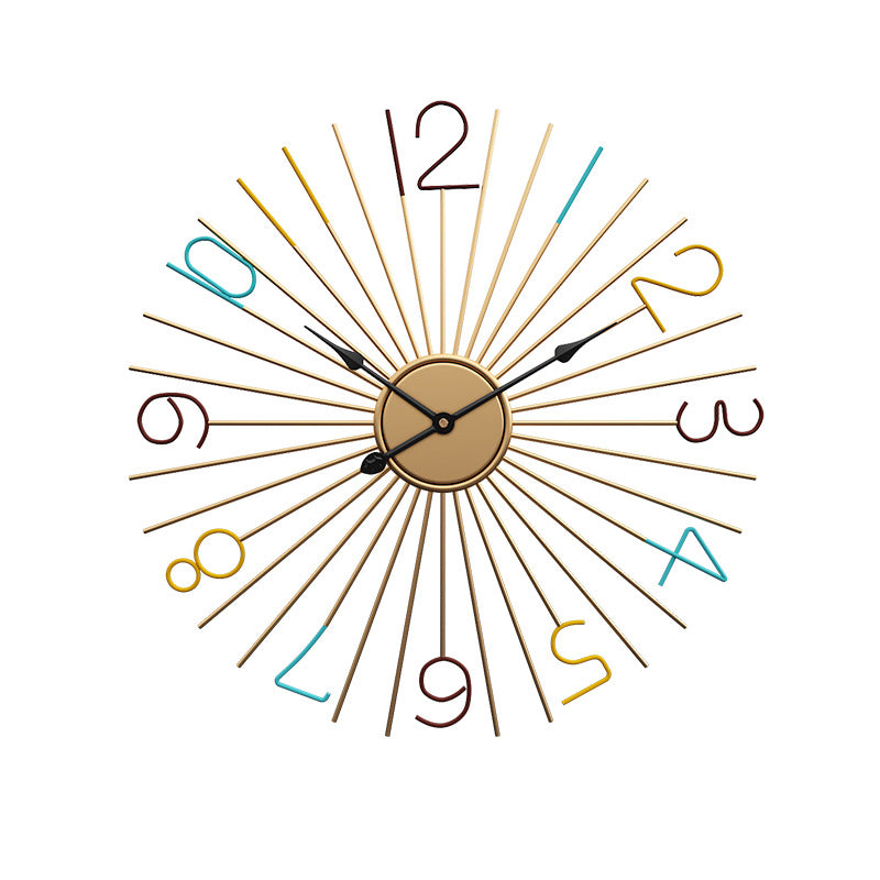 Orologio da parete Raggi dorati retrò