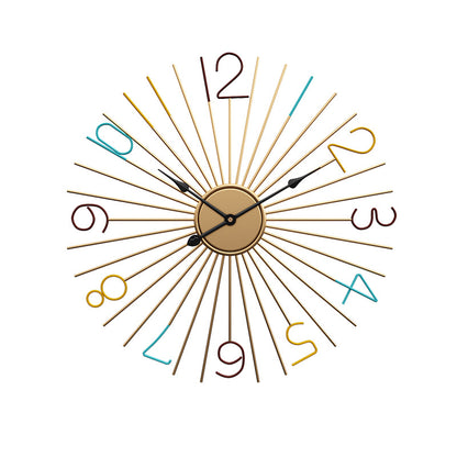 Orologio da parete Raggi dorati retrò