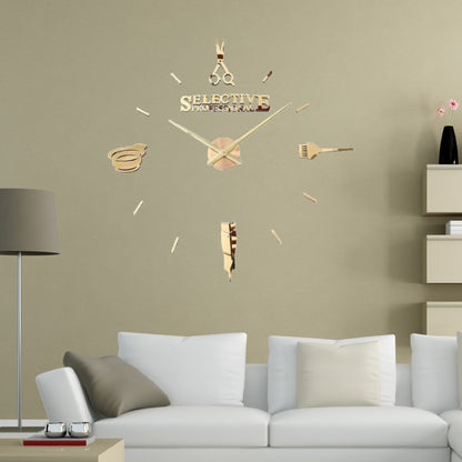 Orologio da parete Decal strumenti barbiere