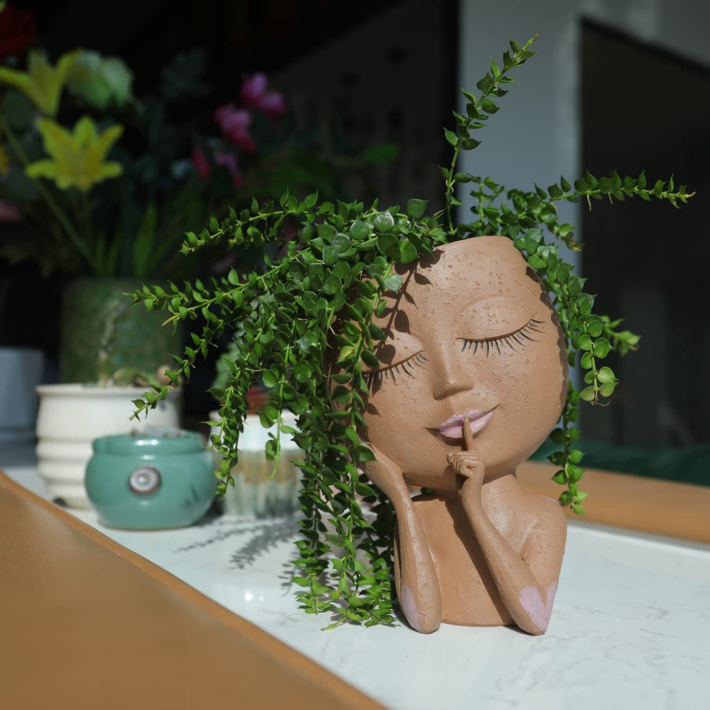 Vaso Pianta Resina Nordic