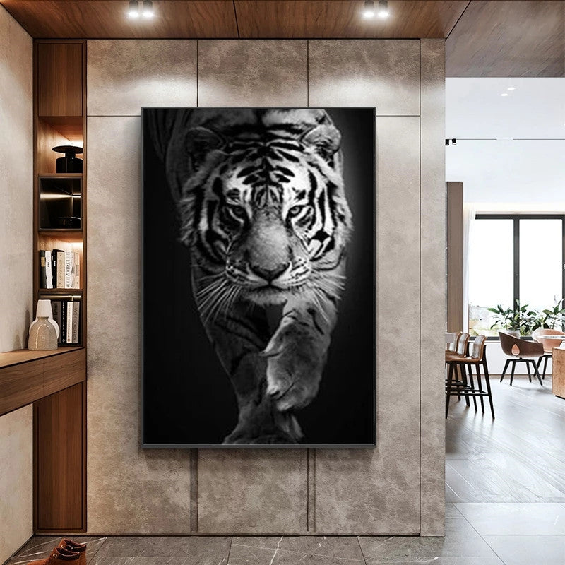 Stampa Tigre Bianco e Nero