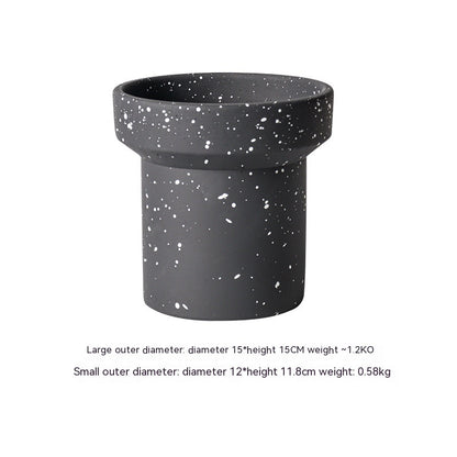 Vaso cemento nordico