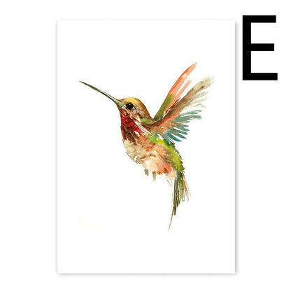 Quadro uccello astratto