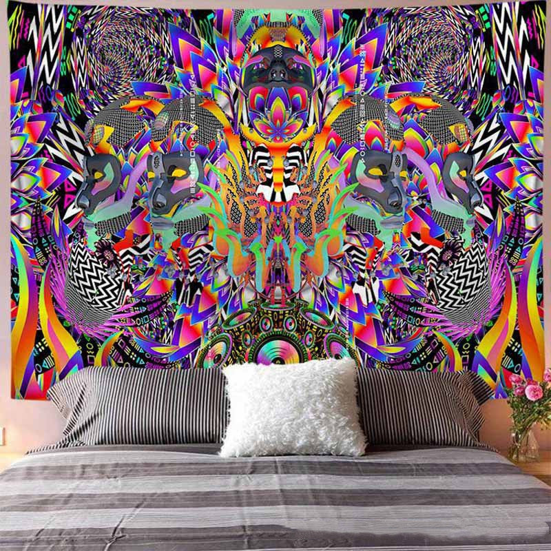 Arazzo hippie floreale