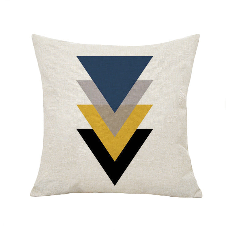 Cuscino Lino Geometrico