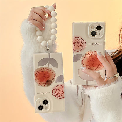 Catena telefono rose dipinto