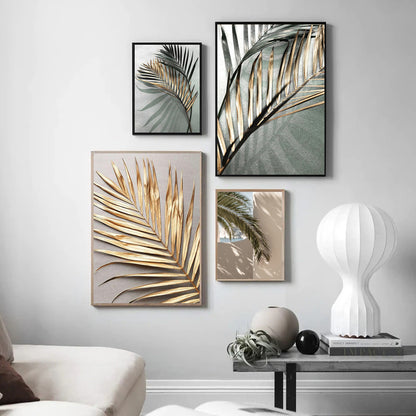 Quadro foglie verdi
