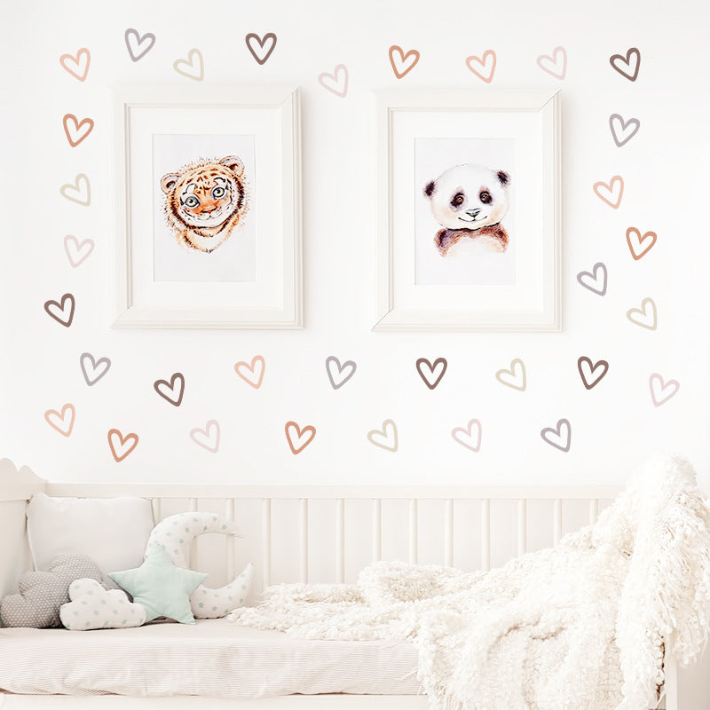 Adesivo cuori boho