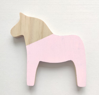 Ornamento cavallo legno