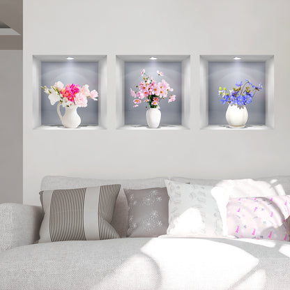 Adesivo murale 3D fiori