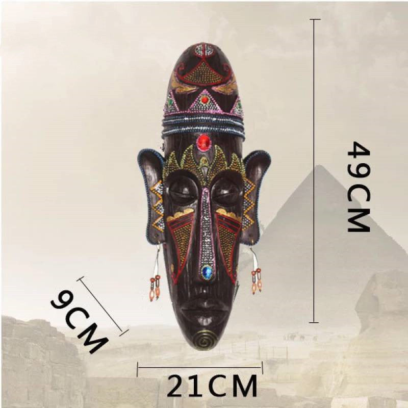 Maschera africana resina