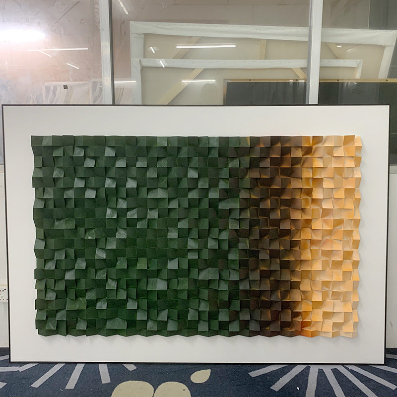 Quadro mosaico legno