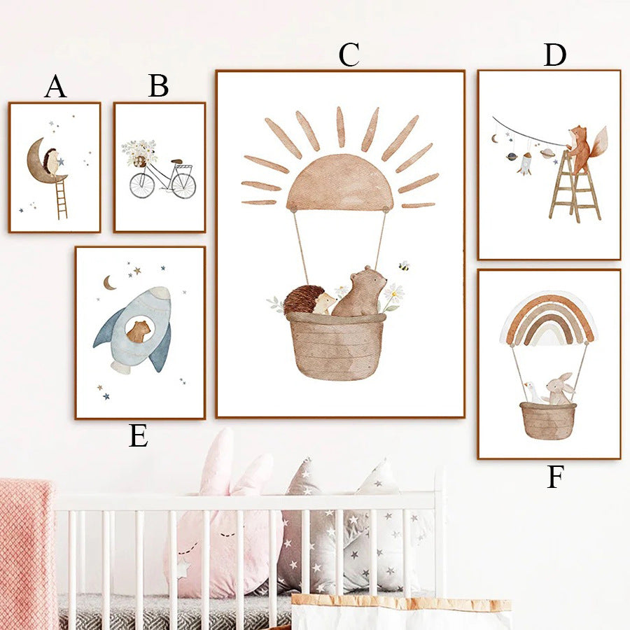 Quadro cartoon senza cornice