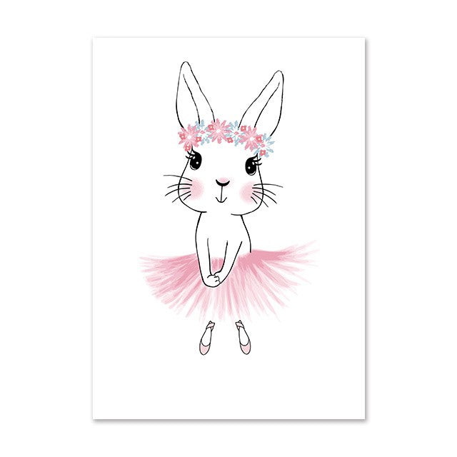 Quadro ballerina cartoon