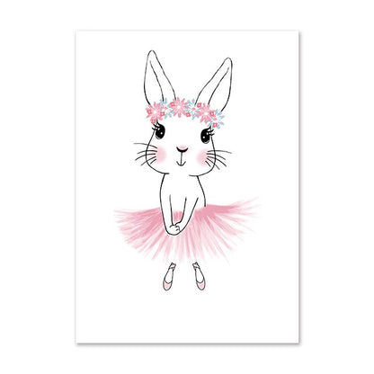 Quadro ballerina cartoon