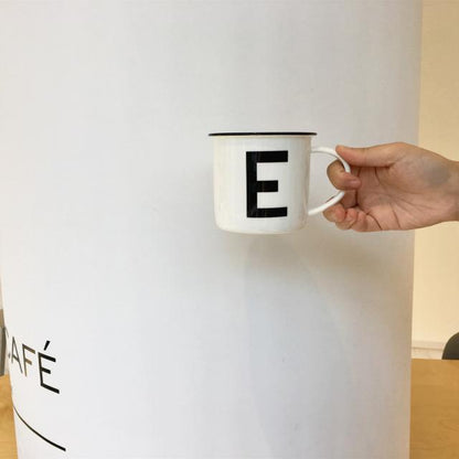 Tazza ceramica lettere