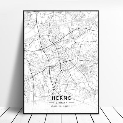 Poster Mappa Germania