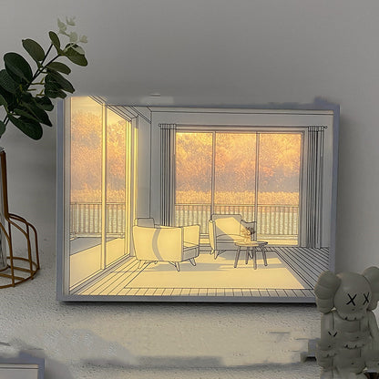Quadro Minimalista Luminoso
