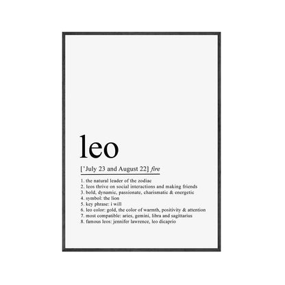 Poster Costellazioni dello zodiaco