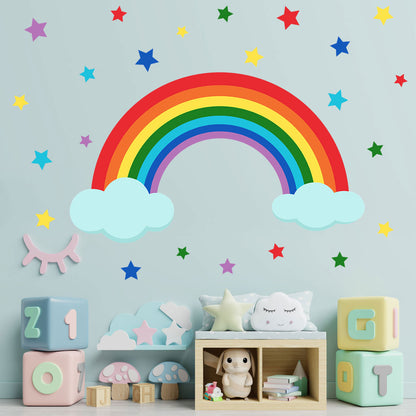 Adesivo Nuvole Arcobaleno